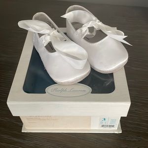 Ralph Lauren Layette Briley Ballet Crib Shoes